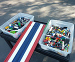 LEGO car building station rental